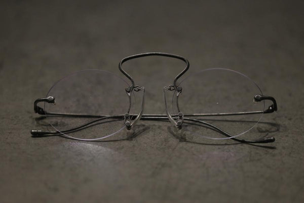 Rigards X UMA WANG Joint Steel Frameless Glasses RG00UW6(A) Series Collection RG-RG00UW6(A)-HKTM Black Frame/Transparent